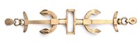 Lot 98 - A LATE 19TH-CENTURY BRASS TILLER YOKE<br/>in the...