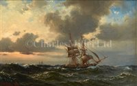 Lot 8 - WILHELM MELBYE (DANISH, 1824-1882)<br/>A Brig...