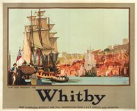 Lot 51 - "Whitby": A CAPTAIN COOK ADVERTISING POSTER, CIRCA 1935
