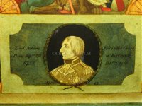 Lot 55 - AN EARLY 19TH-CENTURY REVERSE GLASS PICTURE...