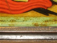 Lot 56 - AN EARLY 19TH-CENTURY REVERSE GLASS PICTURE...