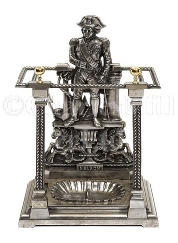 Lot 57 - A 19TH-CENTURY CAST IRON 'NELSON' STICK...