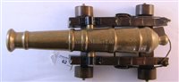 Lot 62 - A 19TH-CENTURY ORNAMENTAL NAVAL GUN<br/>with 9½in....