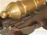 Lot 62 - A 19TH-CENTURY ORNAMENTAL NAVAL GUN<br/>with 9½in....