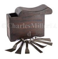 Lot 75 - A RARE LATE 19TH-CENTURY SET OF CAULKING IRONS...