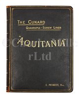 Lot 137 - A CUNARD LINE PRESENTATION COPY OF THE "SHIP...