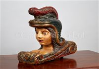 Lot 165 - A 19TH-CENTURY DUTCH RUDDER HEAD<br/>carved from...