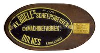 Lot 173 - A BRASS ENGINE ROOM PLATE RECOVERED FROM THE...