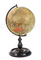 Lot 188 - A 9IN. TERRESTRIAL GLOBE BY E.J. ARNOLD & SON...
