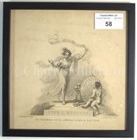 Lot 58 - INVITATION FROM NELSON TO A BALL AT RANELAGH, JUNE 1, [1803]