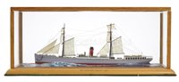 Lot 124 - A 25 FOOT:1 IN. WATERLINE MODEL OF THE UNION...