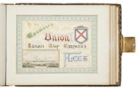 Lot 128 - THE UNION STEAMSHIP COMPANY: AN ILLUMINATED...