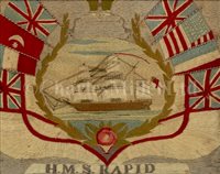 Lot 144 - A MID-19TH CENTURY SAILOR'S WOOLWORK...