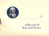 Lot 225 - "A RECORD OF WAR AND PEACE"<br/>publicity brochure...