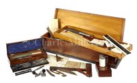 Lot 229 - A MAGAZINE OF DRAWING INSTRUMENTS<br/>the top tray...