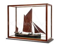 Lot 233 - A FINELY REALISED SCALE WATERLINE MODEL OF A...