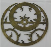 Lot 259 - A 19TH-CENTURY MAGHRIBI ASTROLABE AFTER ISA...