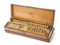 Lot 301 - A 19TH-CENTURY ARITHMOMETRE<br/>signed and...