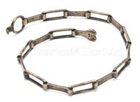 Lot 314 - AN UNUSUAL 18TH-CENTURY BRASS CHAIN...