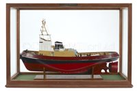 Lot 360 - A BUILDER'S BOARDROOM DISPLAY MODEL FOR THE M.T. KAU LUNG, BUILT BY THE HONG KONG & WHAMPOA DOCK CO LTD, 1972