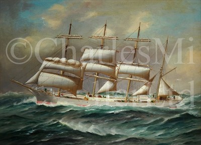 Lot 9 - ENGLISH SCHOOL, 20TH CENTURY<br/>The barque...