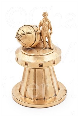Lot 134 - AN EARLY VICTORIAN GILT-BRASS MARINE-THEMED...