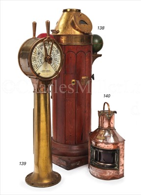 Lot 140 - A LATE 19TH-CENTURY PORT NAVIGATION LAMP<br/>of...