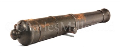 Lot 156 - A 19TH-CENTURY WOODEN SIGNAL GUN TEMPLATE...
