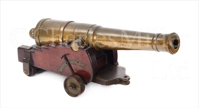 Lot 157 - AN INTERESTING 19TH-CENTURY WOOD AND BRASS...