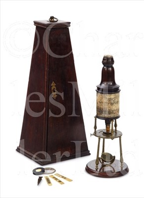 Lot 198 - A FINE DOUBLE-REFLECTING COMPOUND MICROSCOPE...