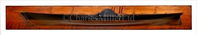Lot 276 - A HALF-BACKED BUILDER'S MODEL OF A PADDLE...