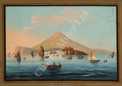 Lot 28 - NEAPOLITAN SCHOOL, 19TH CENTURY: Isola and Ischia