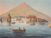 Lot 28 - NEAPOLITAN SCHOOL, 19TH CENTURY: Isola and Ischia