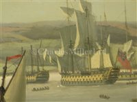 Lot 19 - JOHN THOMAS SERRES (ENGLISH, 1759-1825) - The Entrance to Plymouth Sound