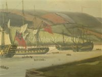 Lot 19 - JOHN THOMAS SERRES (ENGLISH, 1759-1825) - The Entrance to Plymouth Sound