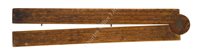 Lot 224 - A LARGE 17TH CENTURY WOODEN FOLDING COMBINATION RULE/SECTOR