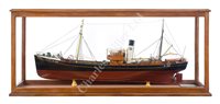 Lot 267 - A BUILDER'S MODEL FOR THE HULL TRAWLER 'LADY LAVINIA' [H 160], BUILT BY COOK, WELTON & GEMMEL LTD. FOR JUTLAND AMALGAMATED TRAWLERS, 1935