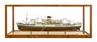 Lot 286 - A BUILDER'S MODEL OF THE PASSENGER / CARGO SHIP M.V. CITY OF PORT ELIZABETH, BUILT FOR ELLERMAN LINES LTD BY VICKERS ARMSTRONG LTD, TYNE, 1952