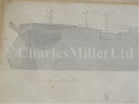 Lot 23 - ENGLISH SCHOOL, MID-19TH CENTURY - Studies of H.M.S. Spartiate