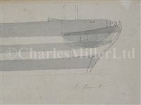 Lot 23 - ENGLISH SCHOOL, MID-19TH CENTURY - Studies of H.M.S. Spartiate