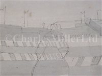Lot 23 - ENGLISH SCHOOL, MID-19TH CENTURY - Studies of H.M.S. Spartiate