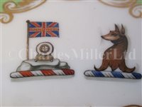 Lot 26 - SIR JAMES CLARK ROSS: A RARE PLATE FROM HIS PRIVATE SERVICE COMMEMORATING THE DISCOVERY OF MAGNETIC NORTH, 1ST JUNE, 1831