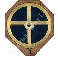 Lot 223 - A FINE 10IN. CIRCULAR PROTRACTOR BY JEREMIAH SISSON, LONDON, CIRCA 1760