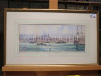 Lot 108 - HUGH E. RIDGE (ENGLISH, 1820-1883) - Off Cromwell's Castle, Tresco