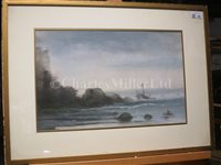 Lot 108 - HUGH E. RIDGE (ENGLISH, 1820-1883) - Off Cromwell's Castle, Tresco