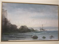 Lot 108 - HUGH E. RIDGE (ENGLISH, 1820-1883) - Off Cromwell's Castle, Tresco