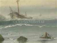 Lot 108 - HUGH E. RIDGE (ENGLISH, 1820-1883) - Off Cromwell's Castle, Tresco