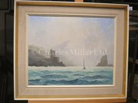 Lot 108 - HUGH E. RIDGE (ENGLISH, 1820-1883) - Off Cromwell's Castle, Tresco