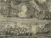 Lot 117 - ENGLAND'S GLORY, A SET OF FIVE ENGRAVINGS, ENGLISH SCHOOL, 18TH CENTURY
