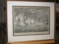 Lot 117 - ENGLAND'S GLORY, A SET OF FIVE ENGRAVINGS, ENGLISH SCHOOL, 18TH CENTURY